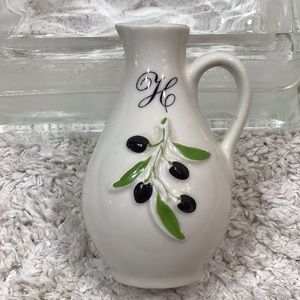 Revol porcelain olive oil pitcher France